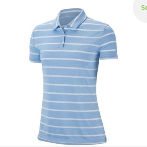 Nike Tops - Nike Women's Dri-Fit Stripe PoloSoft Striped Sty